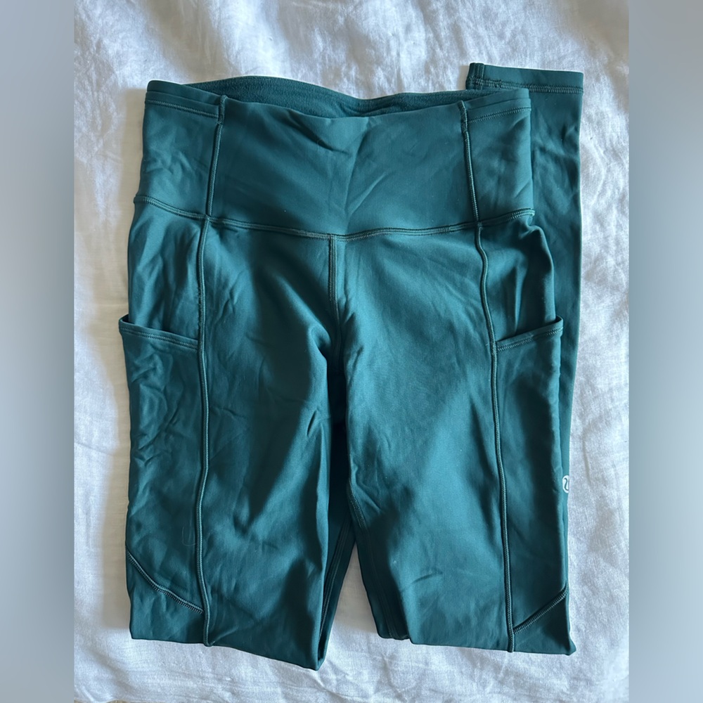 Lululemon fast and free fleece lined 7/8 Leggings NWOT